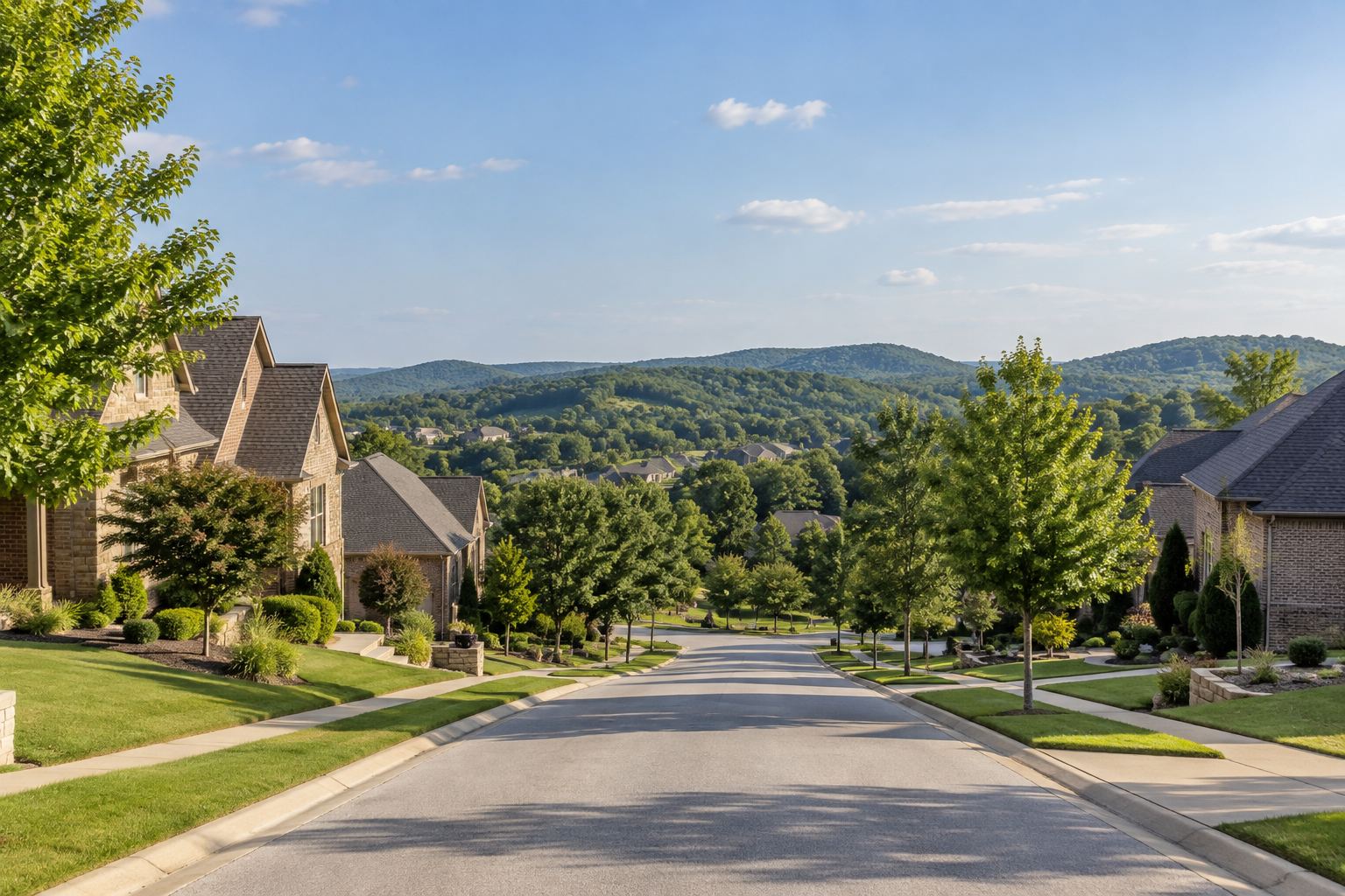A Northwest Arkansas street, illustrative